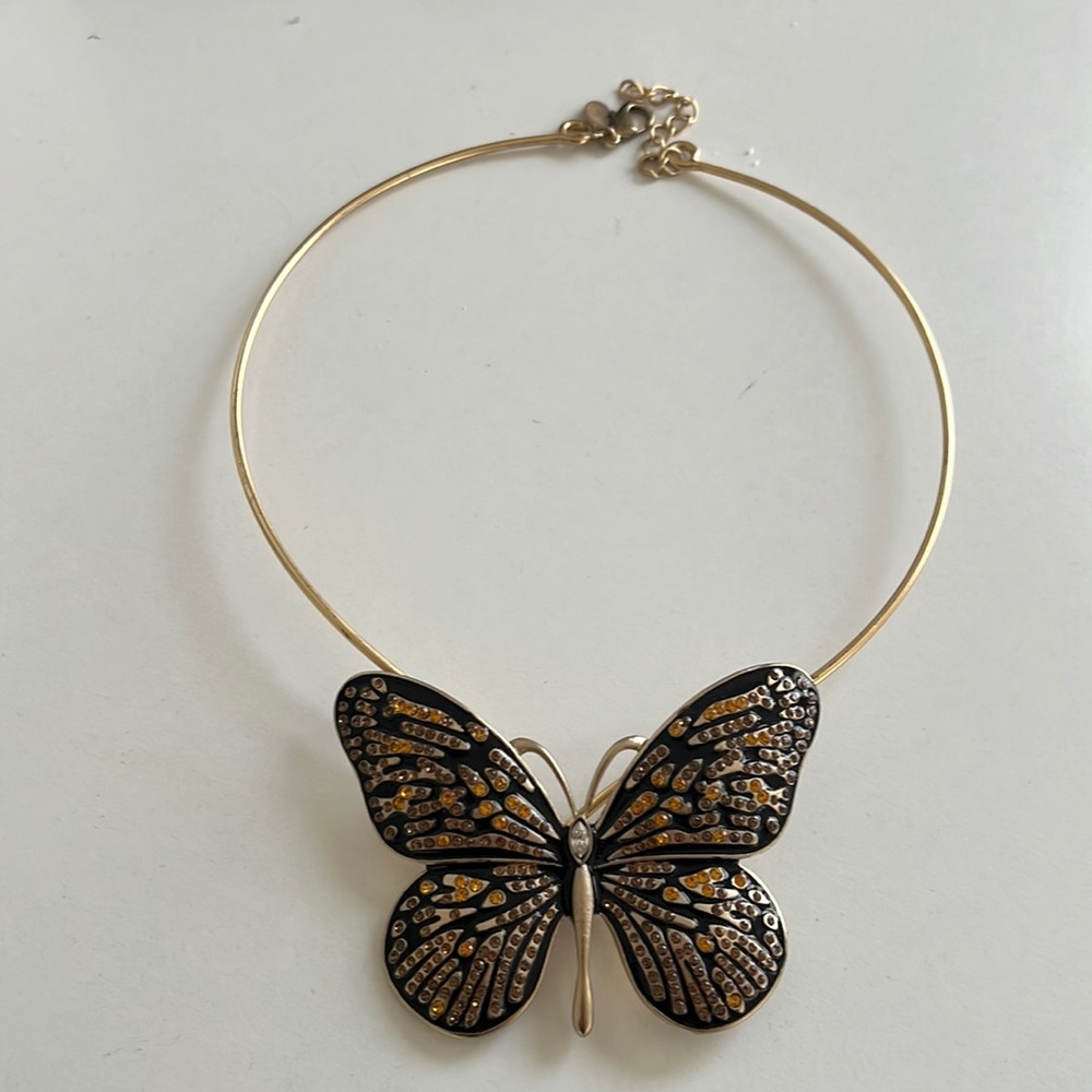 Heidi Klum Butterfly Gold Tone Choker🦋